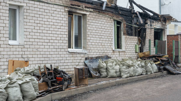 Professional Fire Damage Removal technician working in Sterling, VA